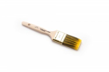 Flat brush - bevelled wooden handle