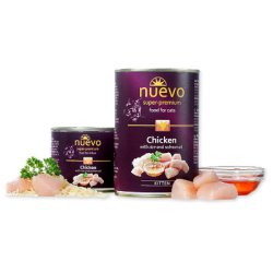 NUEVO Cat Kitten Chicken with rice and salmon oil 200g