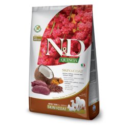N&D dog QUINOA (GF) adult all breed, skin & coat, jelen 2,5kg