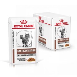 Royal Canin VHN Macska Gastrointestinal Moderate Calorie Gravy Alutasakok 12 x 85 g
