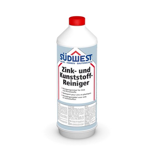 Cleaner and degreaser for zinc and plastics - Zink- und Kunststoff-Reiniger - Colour shades: Colourless, Packing: 0,5l