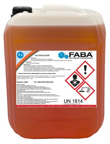 Odlakovač na hliník FABA Aluentlacker Entlacker 3 L