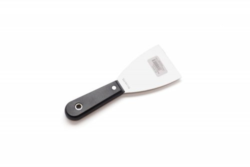 Spatula with stainless steel blade with plastic handle - Spatula dimension: 4"