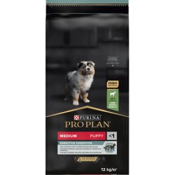 PRO PLAN Medium Puppy Sensitive Digestion Bárány 12kg