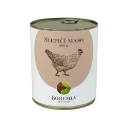 BOHEMIA Slepačie  mäso vo vlastnej šťave 800g