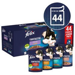 FELIX Fantastic vegyes válogatás baromfi / marhahús / lazac / tonhal 44x85g