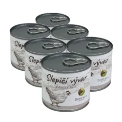 BOHEMIA Slepačí vývar s kúskami mäsa 6x140ml