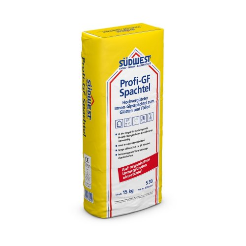 Filler for filling and smoothing - Profi-GF Spachtel - Colour shades: 9110 white, Packing: 5kg