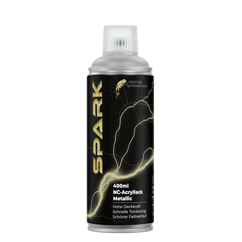 Acryl-Mattsprayfarbe SPARK – silberbronze 400 ml