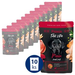 FITMIN For Life Menu meat mix Masová kapsička 10x350g