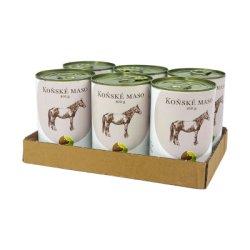 BOHEMIA Konské mäso vo vlastnej šťave 6x400g