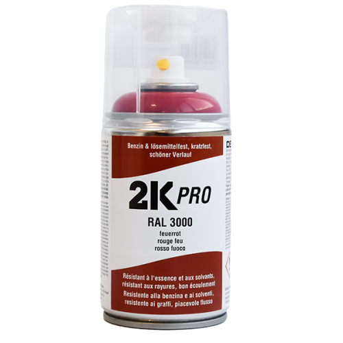 Peinture PU 2K rouge feu | RAL 3000 brillant