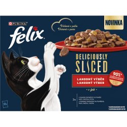 FELIX Deliciously Sliced lahodný výber v želé 12x80g