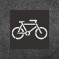 Șablon pentru marcaj rutier orizontal BICICLETĂ - Grosime: 0,5 mm