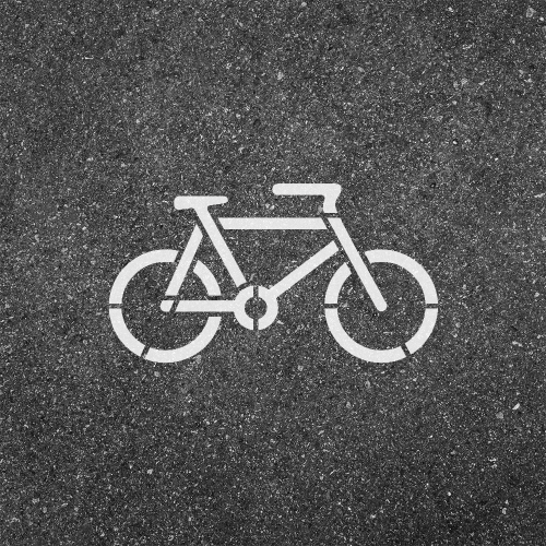 Șablon pentru marcaj rutier orizontal BICICLETĂ - Grosime: 0,5 mm