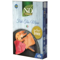 N&D Cat Natural Halas Trio Menü 6x70g