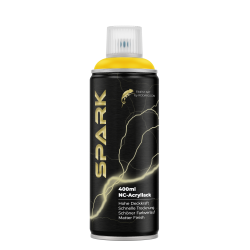Akrylowa matowa farba w sprayu SPARK – żółty drogowy 400 ml