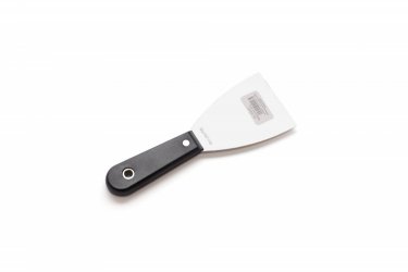Spatula with stainless steel blade with plastic handle