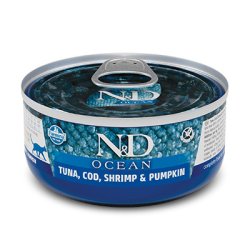 N&D Cat Ocean Tuna & Squid & Shrimp konzerva 70 g