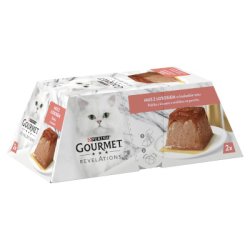 GOURMET REVELATIONS Delikátna paštéta s lososom a omáčkou na povrchu 2 x 57 g