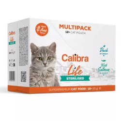 CALIBRA Cat Life tasakok Sterilised Multipack 12x85g