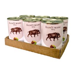 BOHEMIA Diviačie mäso vo vlastnej šťave 6x400g