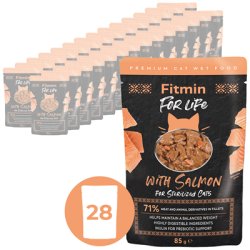 FITMIN cat For Life lososova vrećica za sterilizirane mačke 28x85g