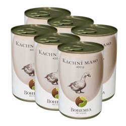 BOHEMIA Kačacie mäso vo vlastnej šťave 6x400g