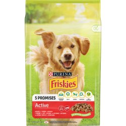 FRISKIES dog Active s hovězím 10kg