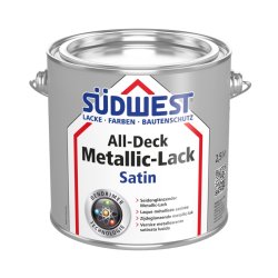 Metaliczna farba o satynowym połysku SÜDWEST All-Deck® Metallic-Lack Satin
