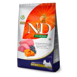 N&D dog PUMPKIN (GF) Adult mini, Lamb & Blueberry 7kg