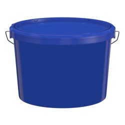 Plastové modré vedro s vekom