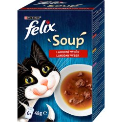 FELIX Soup Ízletes válogatás marhával, csirkével, báránnyal 6x48g
