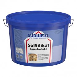 Highly permeable and water-resistant silicate facade paint SolSilikat Fassadenfarbe
