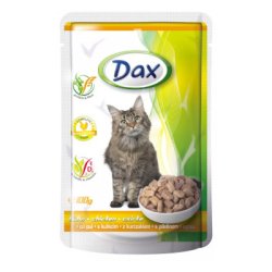 DAX kapsička pre mačky kuracia 100g