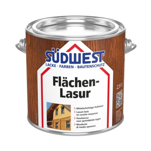 Lazură universală strat mediu Flächen-Lasur - Nuanțe de culoare: 9110 biela, Ambalare: 0,75l
