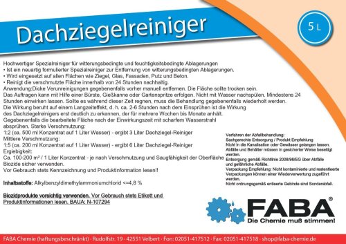 Dachziegelreiniger 5L