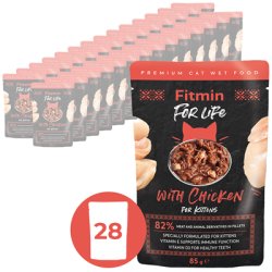 FITMIN cat For Life pileća vrećica za mačiće 28x85g