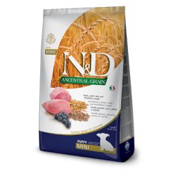 N&D Dog AG Puppy Mini Bárány, Tönköly, Zab és Áfonya