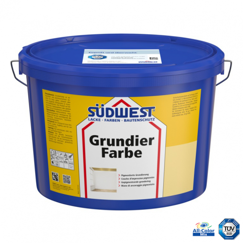 Pigmented prime coating - GrundierFarbe - Colour shades: 9110 white, Packing: 12,5l