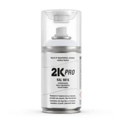 2K-PRO PU vopsea poliuretanică bicomponentă în spray alb trafic | RAL 9016 lucios