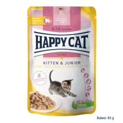 HAPPY CAT alutasak Kölyök & Junior Szárnyas 85 g
