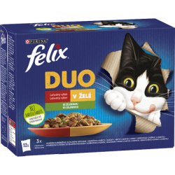 FELIX Fantastic Duo - ízletes húsos válogatás zöldséggel 12x85g
