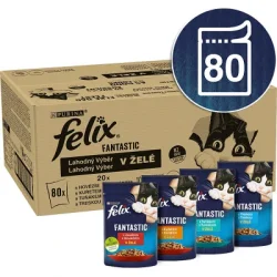 FELIX Fantastic mixovaný výber hovädzie / kura/tuniak / treska 80x85g
