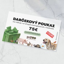 Dárková poukázka na nákup v hodnote 75 €