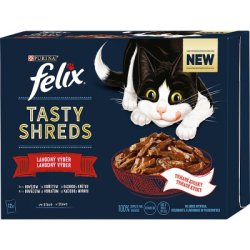 FELIX Tasty Shreds köstliche Auswahl in Soße 12x80g