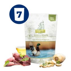 ISEGRIM Roots Kacsa és szív pulykás tasak 7x410g