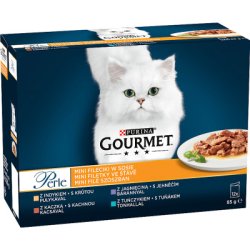 GOURMET Perle Multipack pulyka, tonhal, kacsa, bárány 12x85g