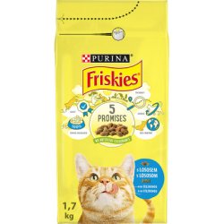 FRISKIES cat Adult s lososem a se zeleninou 1,7kg