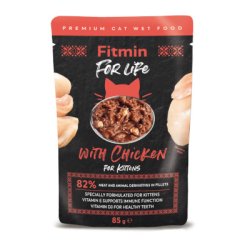 FITMIN Cat For Life csirkés alutasak kölyökmacskáknak 85 g